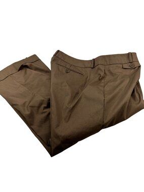 New York And Company Women's Size 12 Dress Pant Brown Good Preowned Condition
